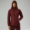 Berghaus Nula Micro Jacket Garnet für Damen - Rot-Damen Isolierend | Lightweight