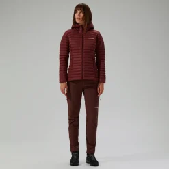 Berghaus Nula Micro Jacket Garnet für Damen - Rot-Damen Isolierend | Lightweight