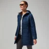 Berghaus Nula Micro Long Jacken für Damen - Dunkelblau-Damen Isolierend | Lightweight