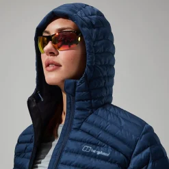 Berghaus Nula Micro Long Jacken für Damen - Dunkelblau-Damen Isolierend | Lightweight