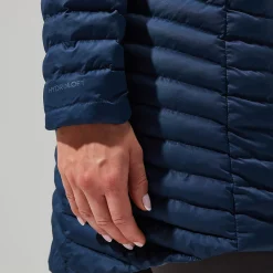 Berghaus Nula Micro Long Jacken für Damen - Dunkelblau-Damen Isolierend | Lightweight