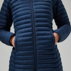 Berghaus Nula Micro Long Jacken für Damen - Dunkelblau-Damen Isolierend | Lightweight