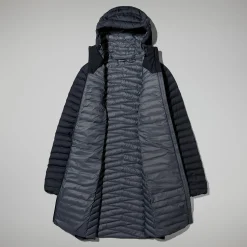 Berghaus Nula Micro Long Jacken für Damen - Schwarz-Damen Isolierend | Lightweight