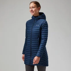 Berghaus Nula Micro Long Jacken für Damen - Dunkelblau-Damen Isolierend | Lightweight