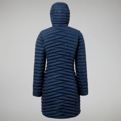 Berghaus Nula Micro Long Jacken für Damen - Dunkelblau-Damen Isolierend | Lightweight