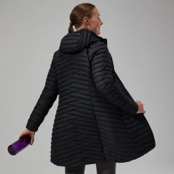Berghaus Nula Micro Long Jacken für Damen - Schwarz-Damen Isolierend | Lightweight