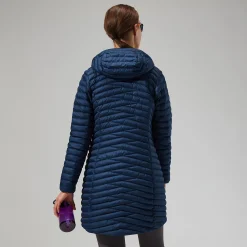 Berghaus Nula Micro Long Jacken für Damen - Dunkelblau-Damen Isolierend | Lightweight