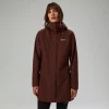 Berghaus Omeara Lange Jacke für Damen - Braun-Damen Wasserdicht