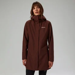Berghaus Omeara Lange Jacke für Damen - Braun-Damen Wasserdicht
