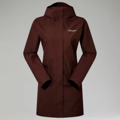 Berghaus Omeara Lange Jacke für Damen - Braun-Damen Wasserdicht