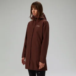 Berghaus Omeara Lange Jacke für Damen - Braun-Damen Wasserdicht