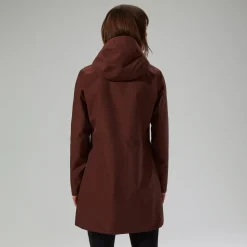 Berghaus Omeara Lange Jacke für Damen - Braun-Damen Wasserdicht