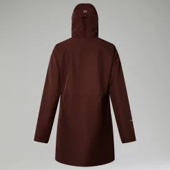 Berghaus Omeara Lange Jacke für Damen - Braun-Damen Wasserdicht