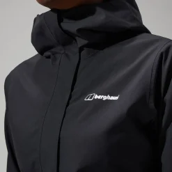 Berghaus Omeara Lange Jacken für Damen - Schwarz-Damen Wasserdicht