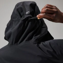 Berghaus Omeara Lange Jacken für Damen - Schwarz-Damen Wasserdicht