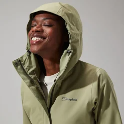 Berghaus Omeara Lange Jacken für Damen - Grün-Damen Wasserdicht