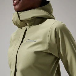 Berghaus Omeara Lange Jacken für Damen - Grün-Damen Wasserdicht
