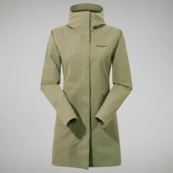 Berghaus Omeara Lange Jacken für Damen - Grün-Damen Wasserdicht