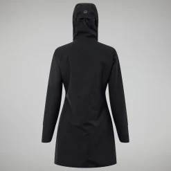 Berghaus Omeara Lange Jacken für Damen - Schwarz-Damen Wasserdicht