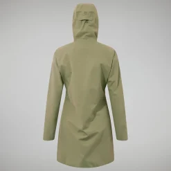 Berghaus Omeara Lange Jacken für Damen - Grün-Damen Wasserdicht