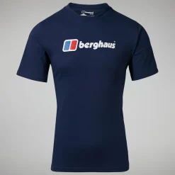Berghaus Organic Big Classic Logo T-Shirt für Herren - Dunkelblau-Herren T-shirts