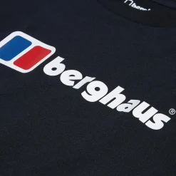 Berghaus Organic Big Classic Logo T-Shirt für Herren - Schwarz-Herren T-shirts