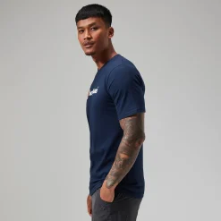 Berghaus Organic Big Classic Logo T-Shirt für Herren - Dunkelblau-Herren T-shirts