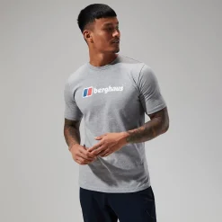 Berghaus Organic Big Classic Logo T-Shirt für Herren - Dunkelgrau-Herren T-shirts
