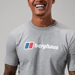 Berghaus Organic Big Classic Logo T-Shirt für Herren - Dunkelgrau-Herren T-shirts