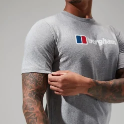 Berghaus Organic Big Classic Logo T-Shirt für Herren - Dunkelgrau-Herren T-shirts