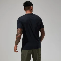 Berghaus Organic Big Classic Logo T-Shirt für Herren - Schwarz-Herren T-shirts