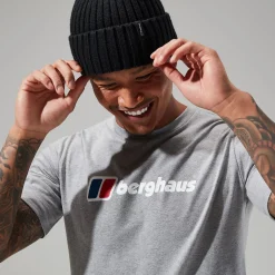 Berghaus Organic Big Classic Logo T-Shirt für Herren - Dunkelgrau-Herren T-shirts