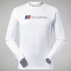 Berghaus Organic Big Logo Long Sleeve T-Shirt für Herren - We-Herren T-shirts
