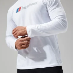 Berghaus Organic Big Logo Long Sleeve T-Shirt für Herren - We-Herren T-shirts
