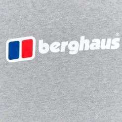 Berghaus Organic Big Logo Long Sleeve T-Shirt für Herren - Dunkelgrau-Herren T-shirts