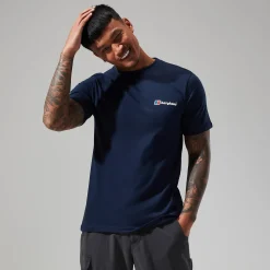 Berghaus Organic Classic Logo T-Shirt für Herren - Dunkelblau-Herren T-shirts