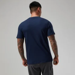 Berghaus Organic Classic Logo T-Shirt für Herren - Dunkelblau-Herren T-shirts