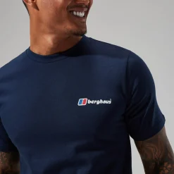 Berghaus Organic Classic Logo T-Shirt für Herren - Dunkelblau-Herren T-shirts