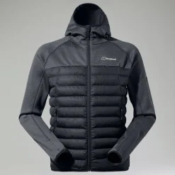 Berghaus Pravitale Hybrid Jacken für Herren - Schwarz/Grau-Herren Isolierend | Herren Leichte