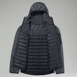 Berghaus Pravitale Hybrid Jacken für Herren - Schwarz/Grau-Herren Isolierend | Herren Leichte