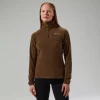 Berghaus Prism 2.0 Micro Half Zip Fleece für Damen - Braun-Damen Fleece