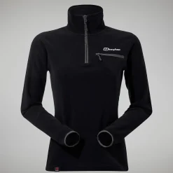 Berghaus Prism 2.0 Micro Half Zip Fleece für Damen - Schwarz-Damen Fleece