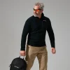Berghaus Prism Micro Polartec Half Zip Fleece für Herren - Schwarz-Herren Fleece