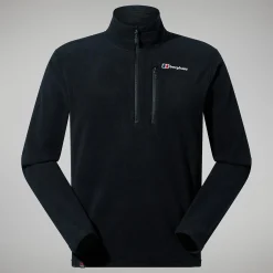 Berghaus Prism Micro Polartec Half Zip Fleece für Herren - Schwarz-Herren Fleece