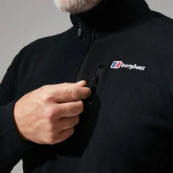 Berghaus Prism Micro Polartec Half Zip Fleece für Herren - Schwarz-Herren Fleece