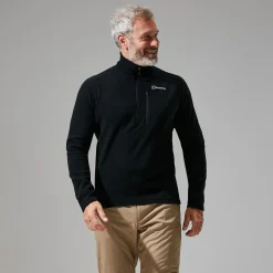 Berghaus Prism Micro Polartec Half Zip Fleece für Herren - Schwarz-Herren Fleece