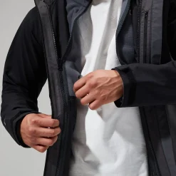 Berghaus Prism Micro Polartec Interactive Jacken für Herren - Dunkelgrau-Herren Fleece