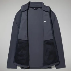Berghaus Prism Micro Polartec Interactive Jacken für Herren - Dunkelgrau-Herren Fleece