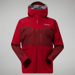 Berghaus Ridgemaster Jacke für Herren - Dunkelrot-Herren Wasserdicht