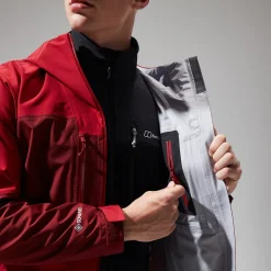 Berghaus Ridgemaster Jacke für Herren - Dunkelrot-Herren Wasserdicht